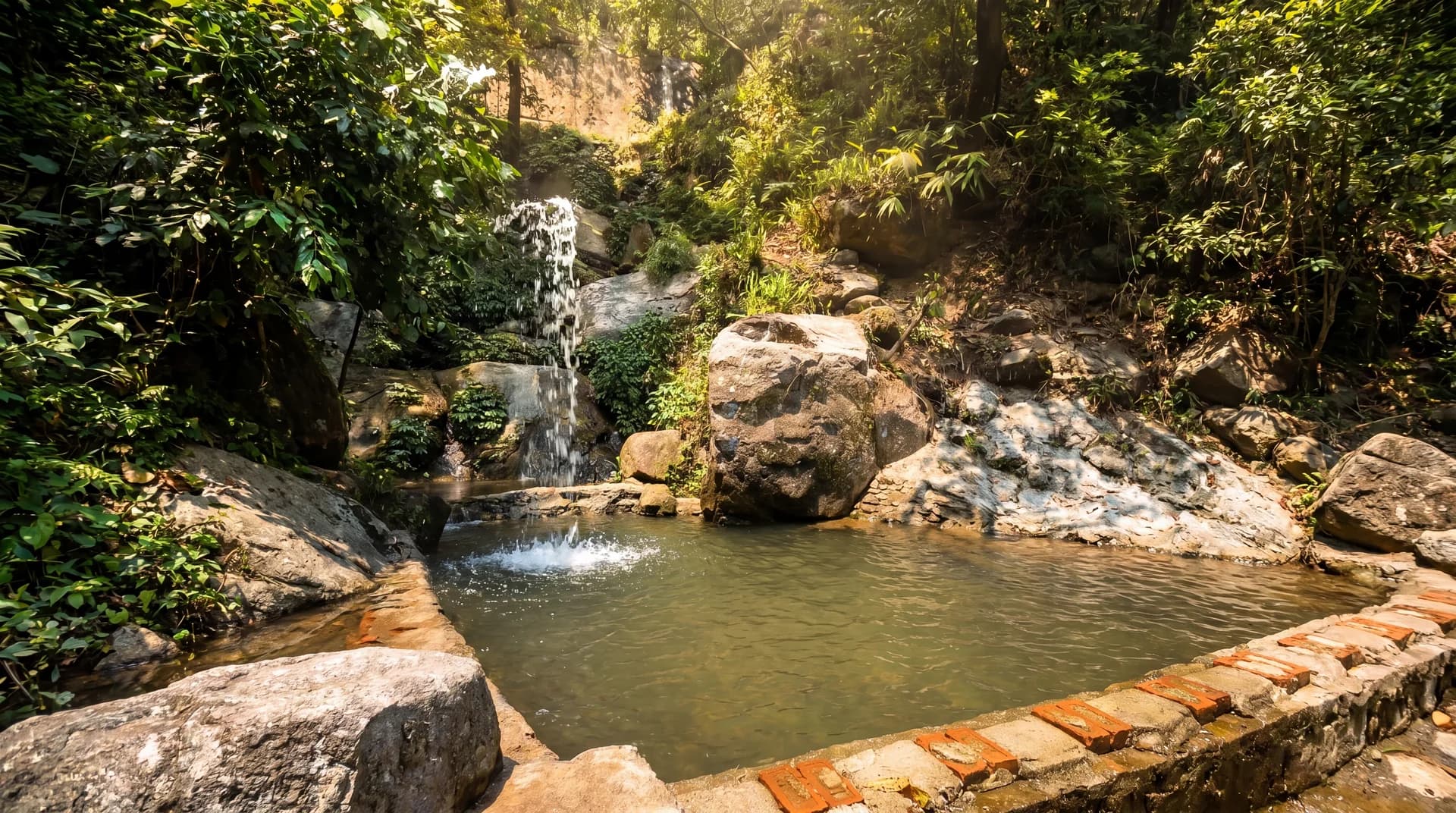Natural Spring Pool at Farm & Forest Resort